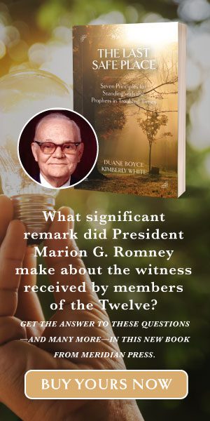 What significant remark did President Marion G. Romney make about the witness received by members of the Twelve? - If you would like the answer to these questions--and many more--check out this new book from Meridian Press. - BUY YOURS NOW
