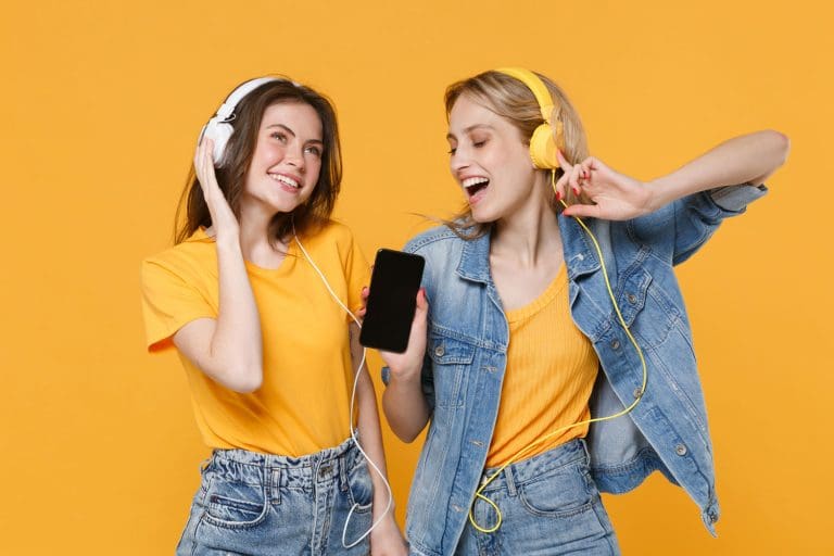 listening to music
