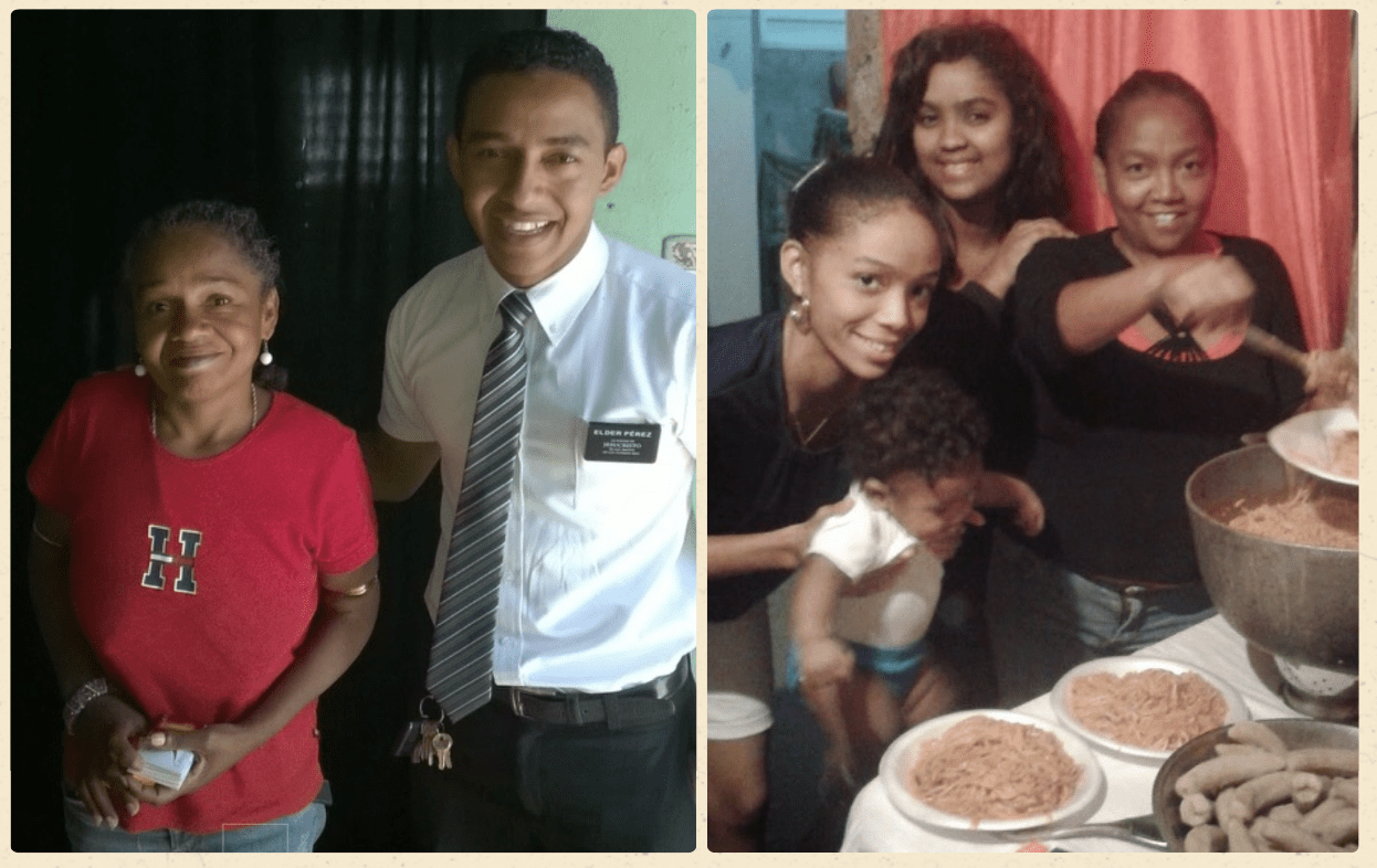 Elder Perez reunites with his birth mother in the Dominican Republic; a kind Church family provides food and care after taking her in.