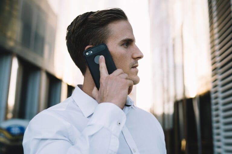 Latter-day Saint man on phone call answering widow’s prayer