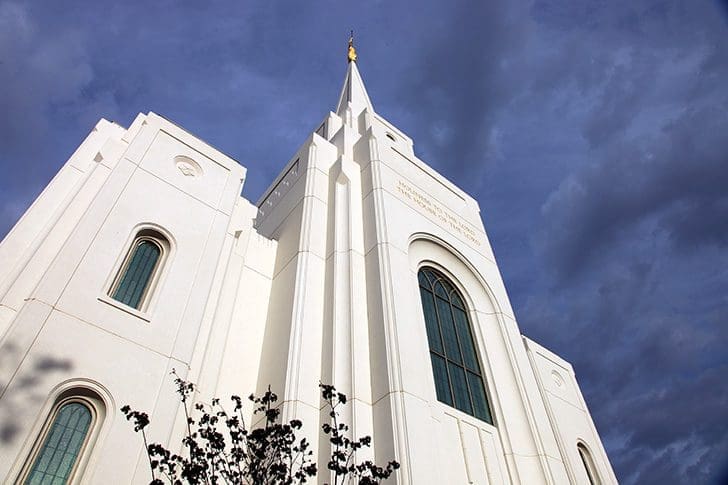 Latter-day Saint temple representing the call to stand ye in holy places from Doctrine and Covenants 85–87.