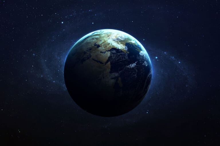 Earth from space representing divine order and the law of obedience in God’s universe