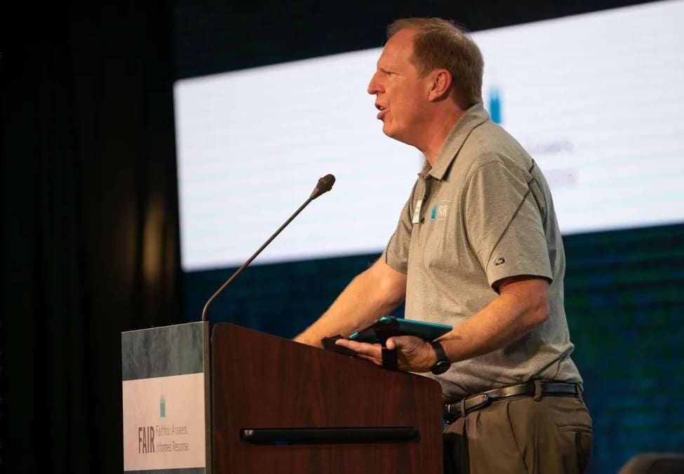 Scott Gordon speaking at FAIR Conference 2025 in Lehi, Utah