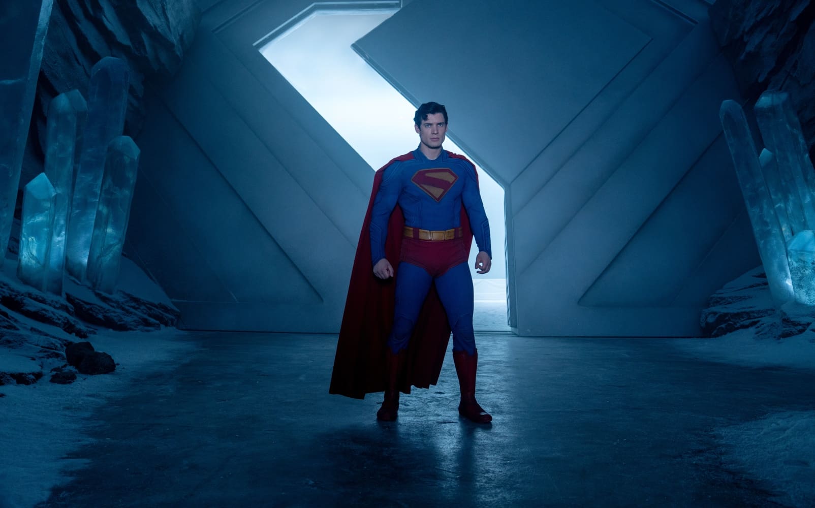 Superman in Fortress of Solitude representing biblical symbolism and Superman origins