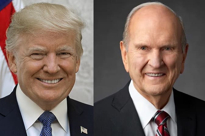 Donald Trump and President Russell M. Nelson remembered together as Trump honors Nelson’s prophetic ministry, leadership, and legacy at age 101.