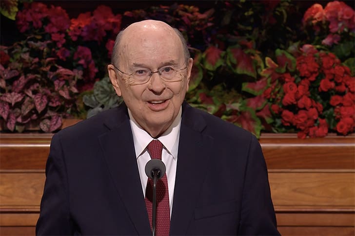 Elder Quentin L. Cook speaks at General Conference October 2025, reminding members of The Church of Jesus Christ of Latter-day Saints that the Lord is hastening His work in these “best and worst of times.”