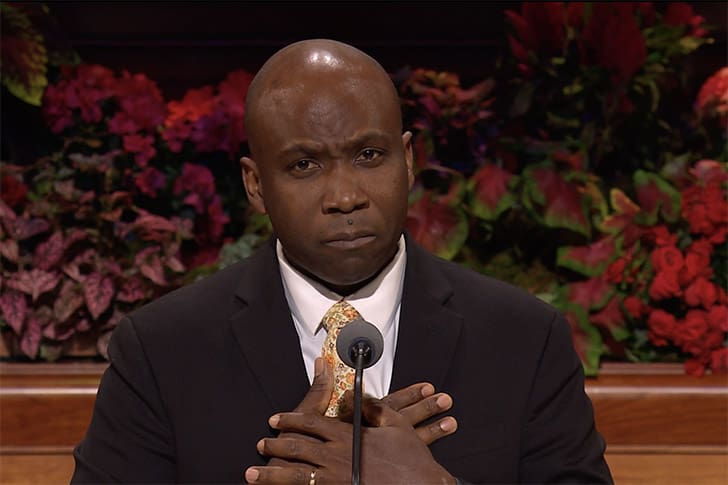 Elder Kevin G. Brown bears heartfelt testimony at General Conference October 2025, urging members to take charge of their testimony and nurture faith in Jesus Christ daily.