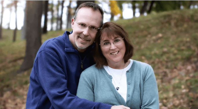 Greg Mikat, seriously wounded in the Grand Blanc Michigan LDS Ward shooting, pictured with his wife as their family faces a long road of recovery.