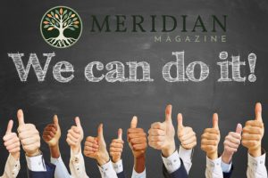 Meridian Magazine voluntary subscription campaign encouraging reader support to sustain gospel-centered journalism and daily articles worldwide.