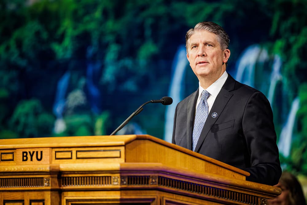 Elder Matthew S. Holland delivers an emotional BYU devotional about grief and faith following the death of his parents