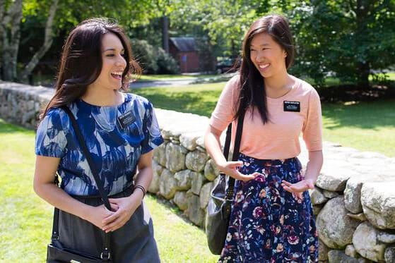 Missionaries walking and talking together, illustrating mental health support and emotional well-being for missionaries and their families.