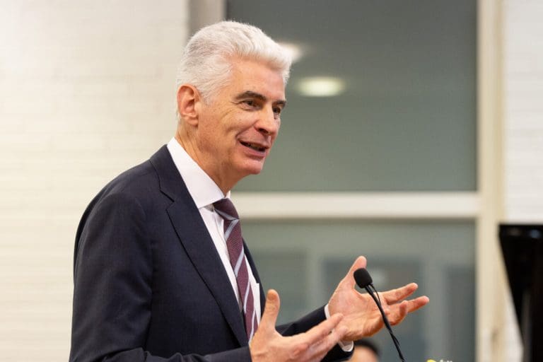 Elder Gérald Caussé speaks at a Paris devotional about Church growth in France and the surge of baptisms.