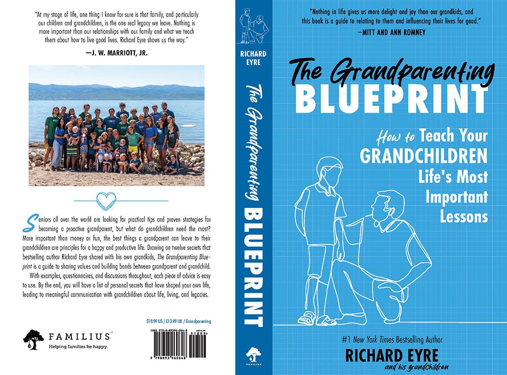 The Grandparenting Blueprint book cover by Richard Eyre for grandparents teaching grandchildren life lessons.