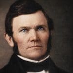 Wilford Woodruff portrait during his early apostolic years, preparing to serve a mission to England after the death of Joseph Smith.