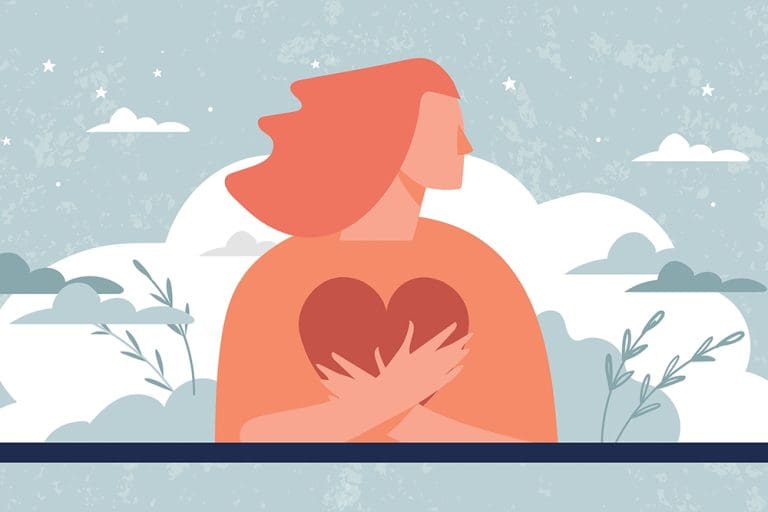 Illustration representing a temple experience that led to a faith crisis and rebuilding testimony.