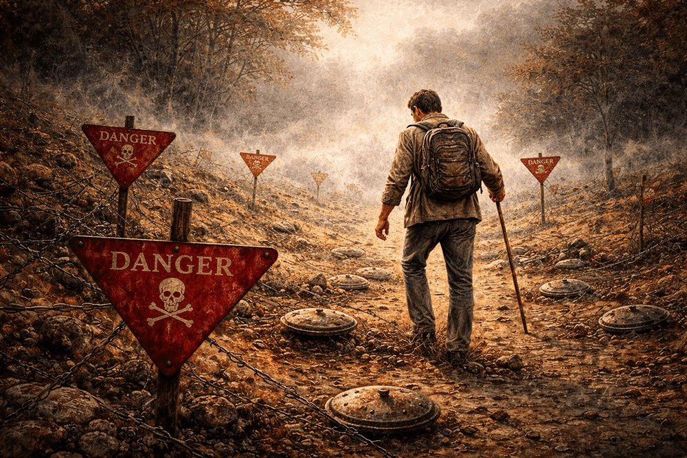 Minefield mortality Atonement of Jesus Christ Gethsemane Resurrection Jesus Christ path