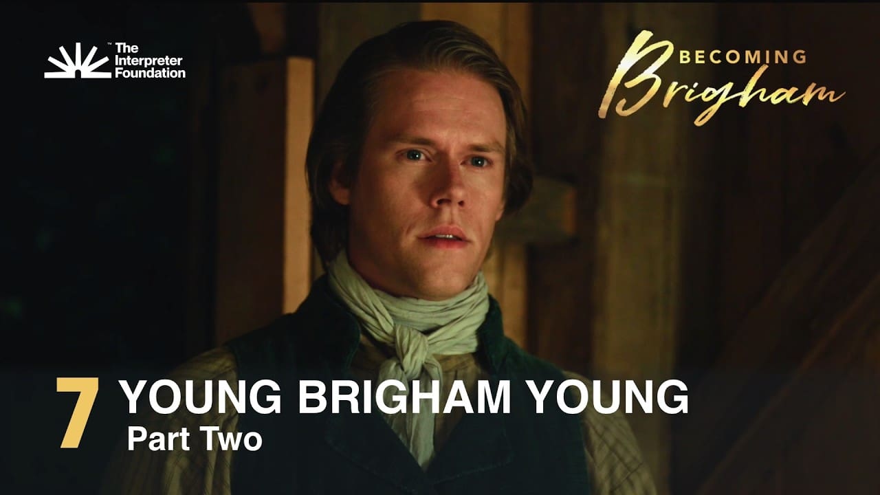 Young Brigham Young in Becoming Brigham documentary about his encounter with the Book of Mormon.