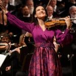 Jenny Oaks Baker performing violin at The Redeemer concert Easter sacred music Jesus Christ