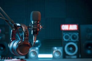 Podcast microphone representing Matt Fradd Pints with Aquinas discussion about Mormonism and Latter-day Saints