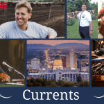 Latter-day Saints news collage featuring Church trademark lawsuit Mormon Stories LDS missionary hero Utah BYU and social media influencers