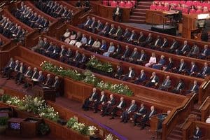 General Conference leaders teaching about Jesus Christ, Atonement of Jesus Christ, Resurrection, and covenant path on Easter Sunday