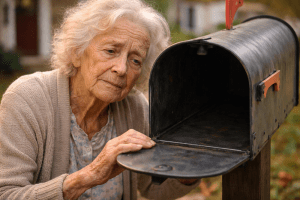 Mom checking mailbox loneliness in elderly assisted living aging parents elderly care