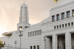 Conference Center of The Church of Jesus Christ of Latter-day Saints where Area Seventies were sustained at General Conference leadership meeting 2026