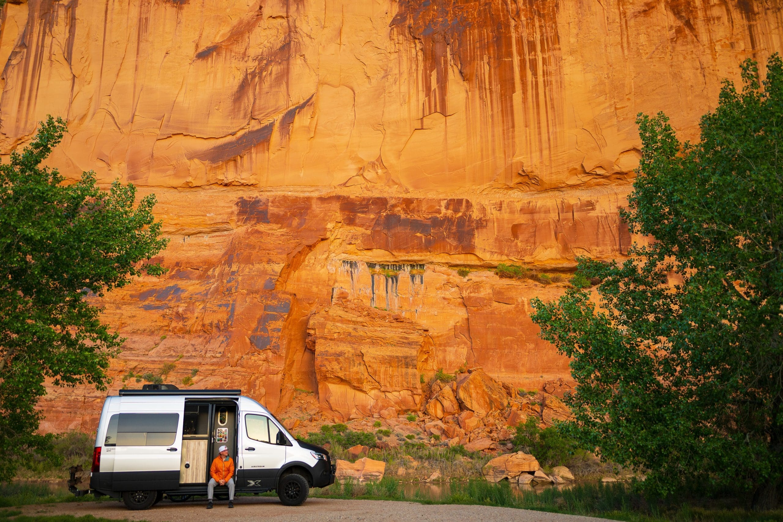 Prayer at Goose Island Campground van by Colorado River Moab personal revelation