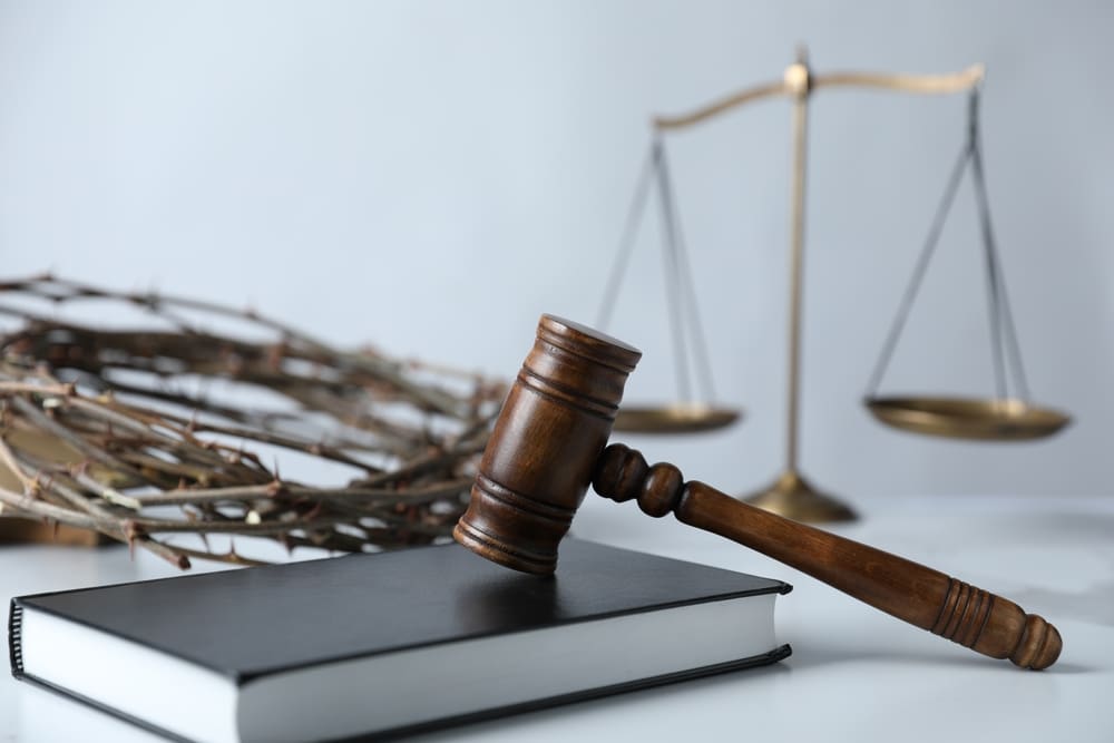 justice and mercy symbol gavel scales crown of thorns law and parenting love and limits proactive parenting