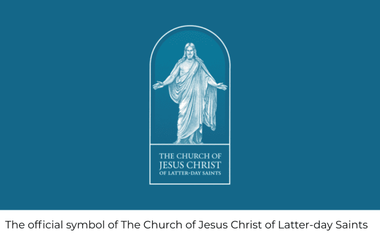 Official symbol of The Church of Jesus Christ of Latter-day Saints Christus logo used in Church trademark lawsuit and Church branding identity