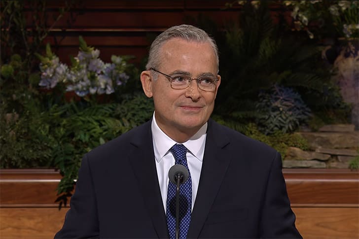 Elder Patrick Kearon speaks about sustaining the prophet and the sacred nature of the Solemn Assembly during General Conference April 2026.