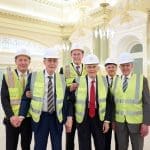 First Presidency tours historic Salt Lake Temple renovation during final construction phase