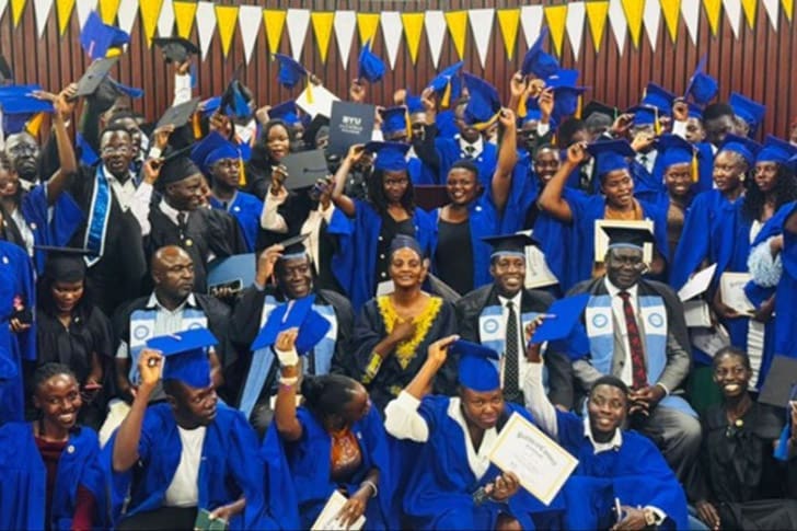 Students in Uganda celebrate earning degrees and certificates through BYU-Pathway programs during historic graduation ceremonies in Kampala and Jinja.
