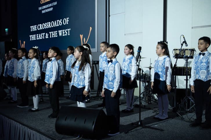Children perform at an appreciation event in Tashkent, Uzbekistan, where Church leaders and humanitarian partners met with government and faith leaders.