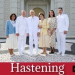 President Dallin H. Oaks at the Belo Horizonte Brazil Temple featured in the Hastening Church news report.