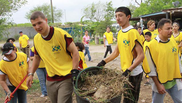 mormon teens helping hands