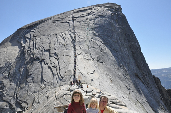 3b - Half Dome Cable Ladder zoom out