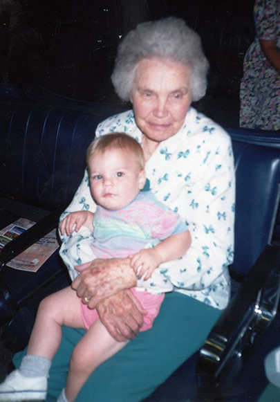 LOLA WITH GREAT GRANDSON